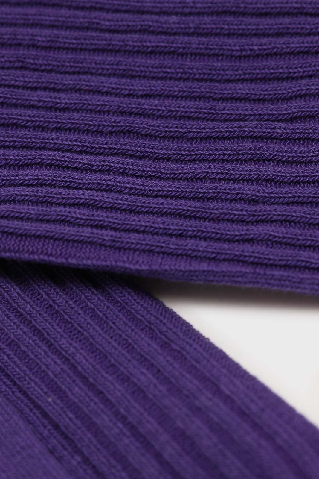 Violet long ribbed socks_2