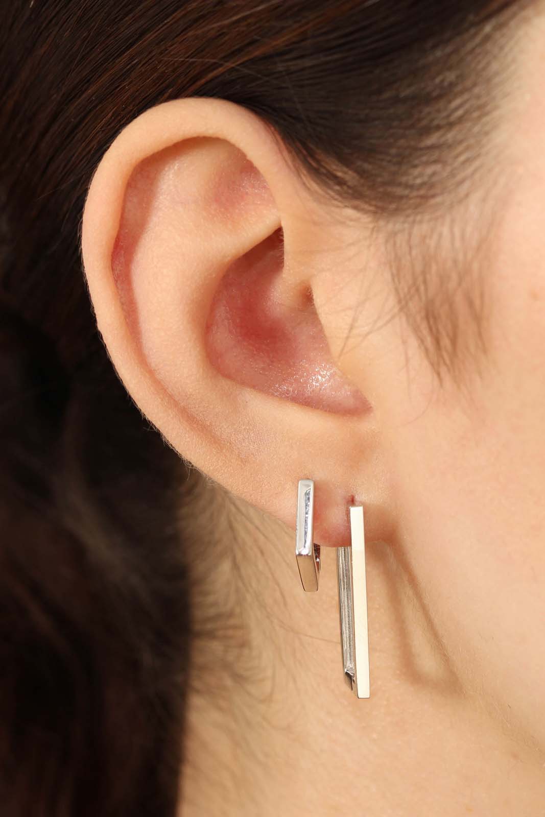 Silver perfect rectangle earrings_2
