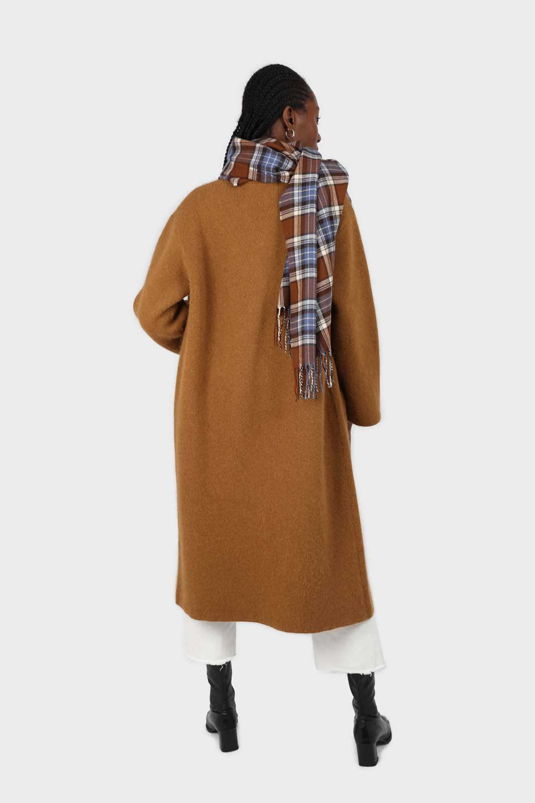 Camel thick angora sweater coat_2