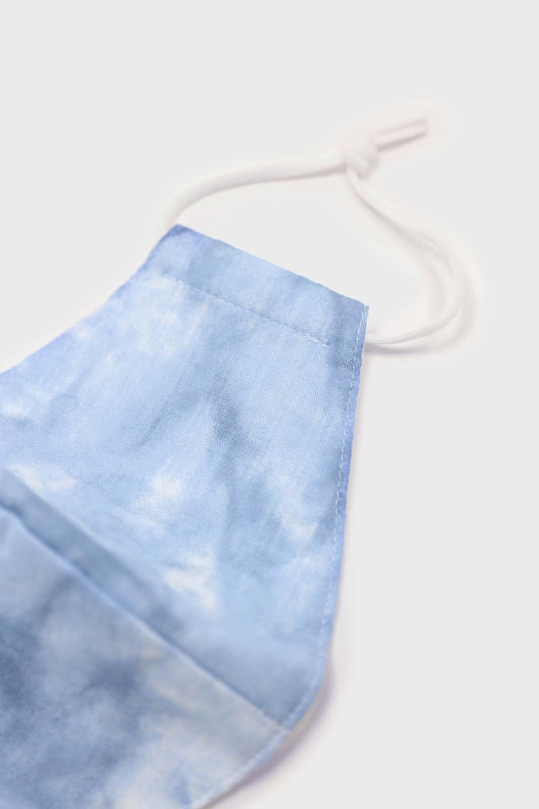 Blue tie dye face mask_1