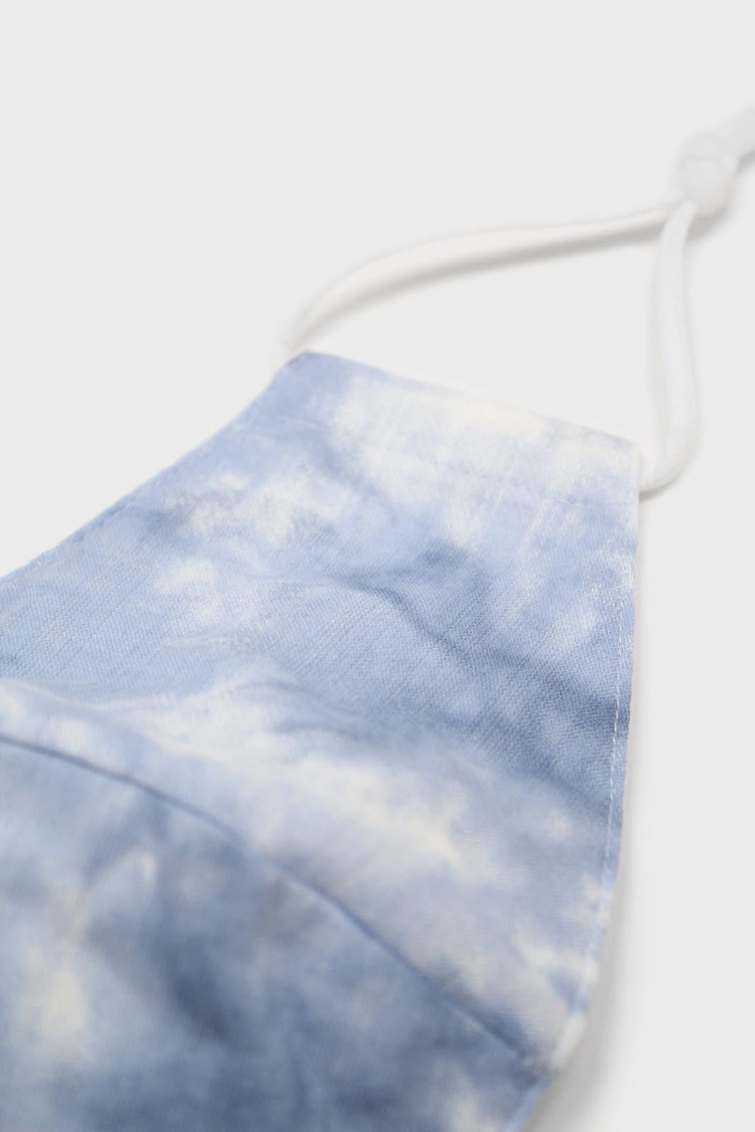 Blue tie dye face mask_3
