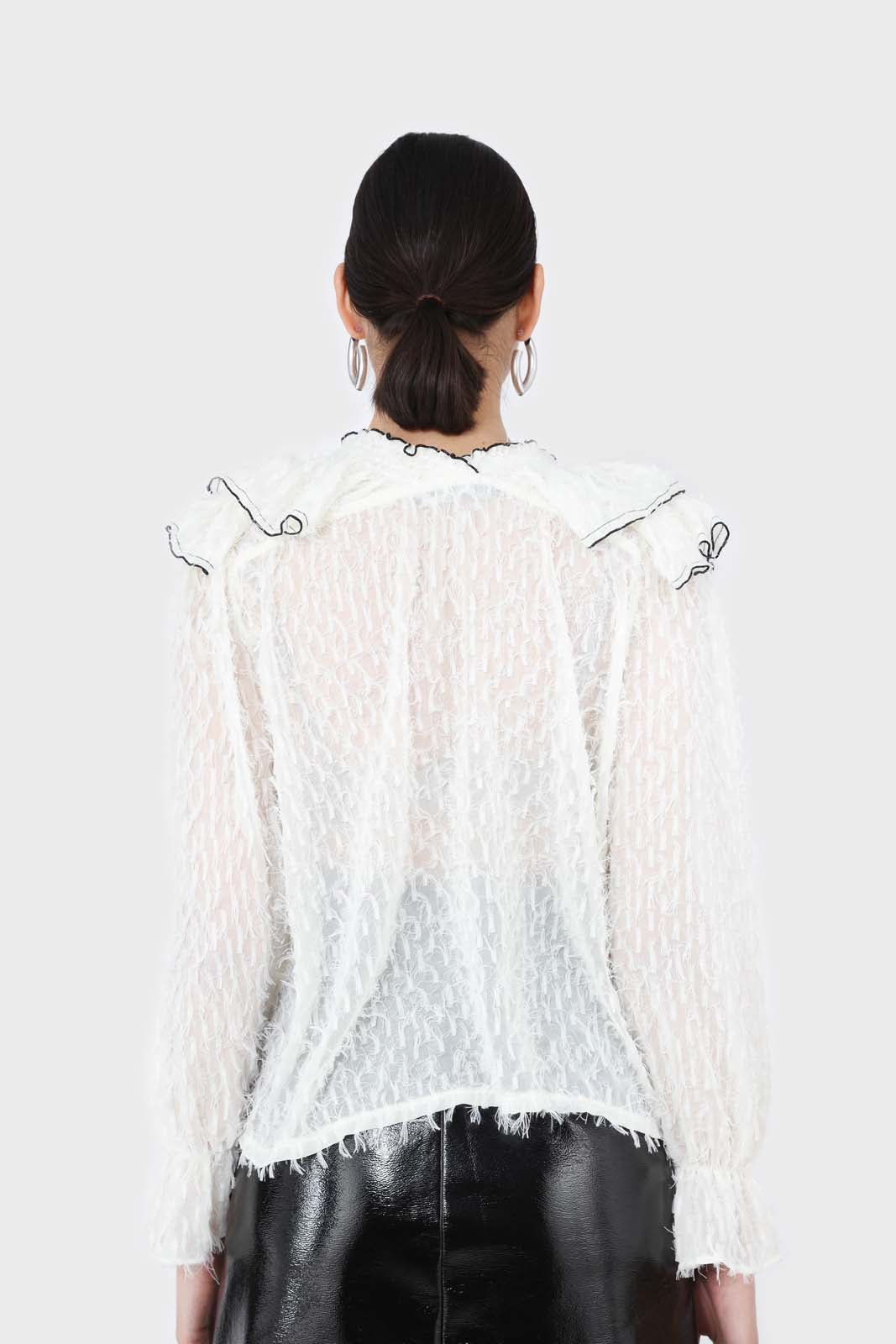 Ivory feather ruffle blouse_8