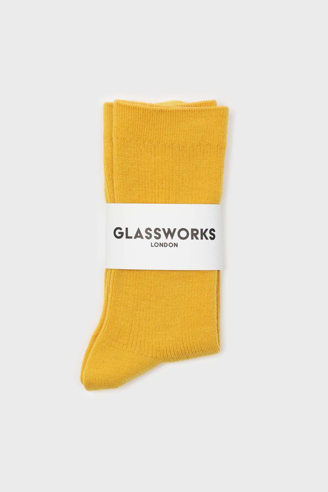 Yellow merino wool socks_3