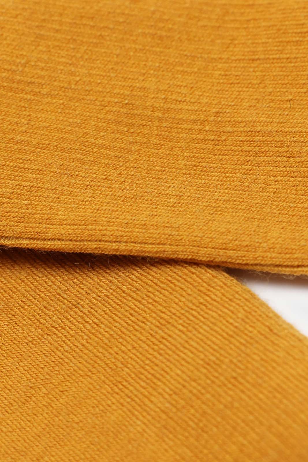 Mustard merino wool socks_4