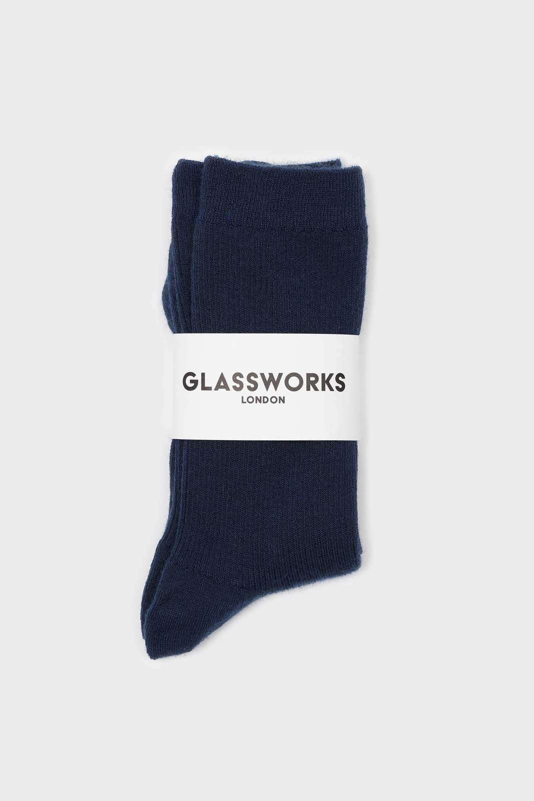 Navy blue merino wool socks_3