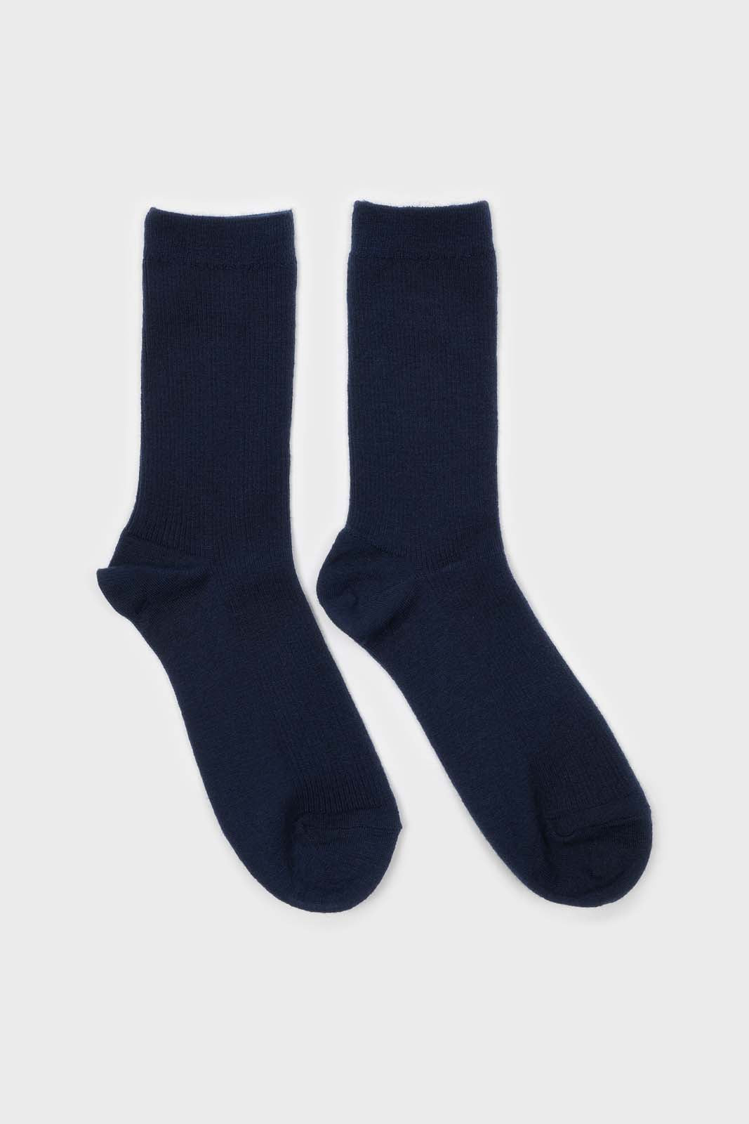 Navy blue merino wool socks_4