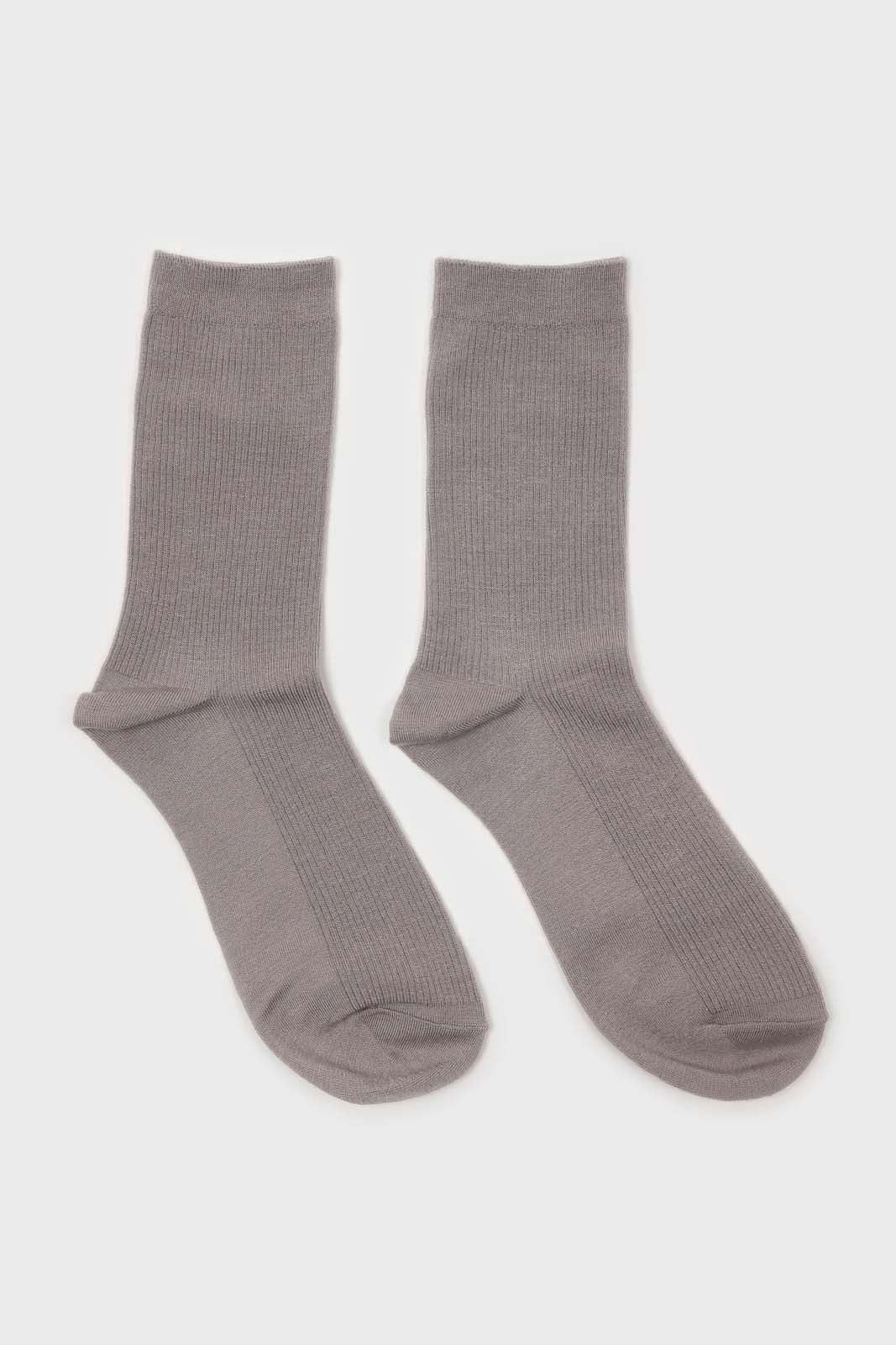Light grey merino wool socks_4
