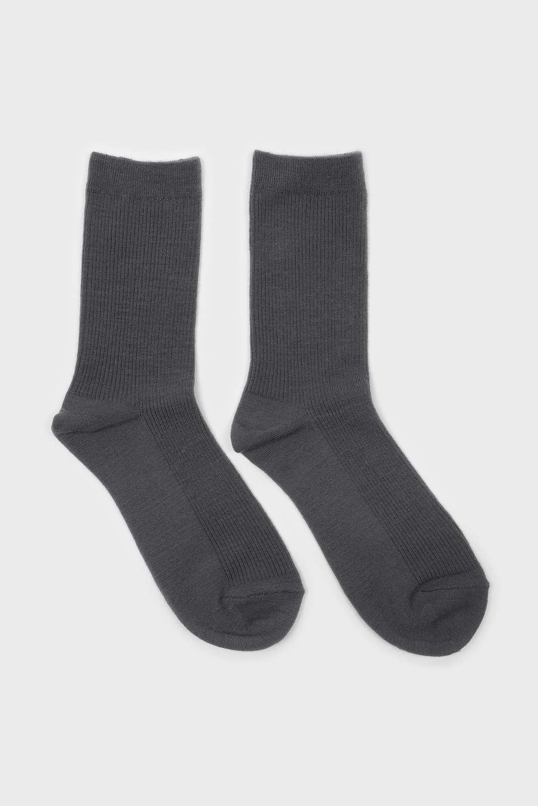 Grey merino wool socks_4