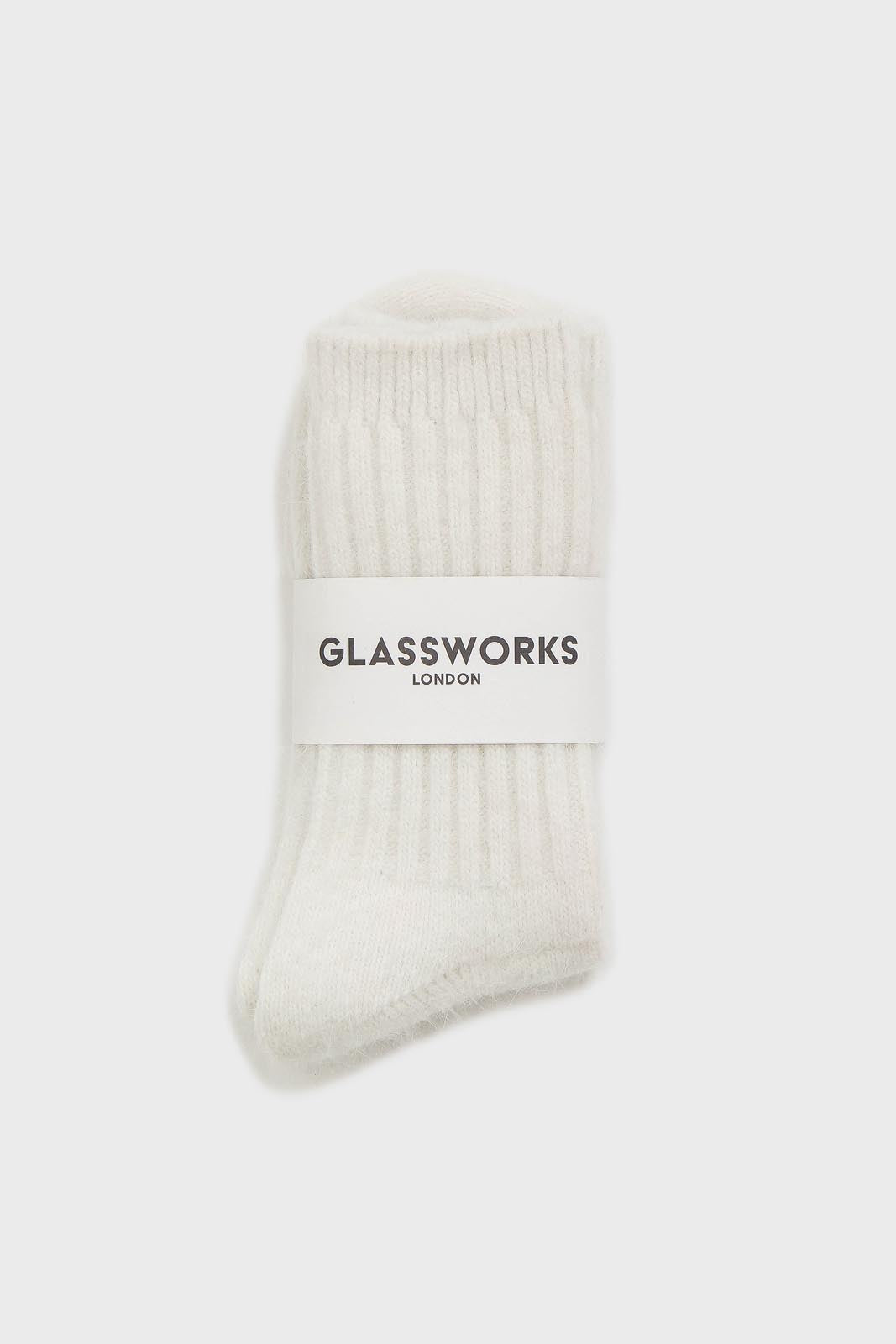 Ivory angora ribbed socks_3