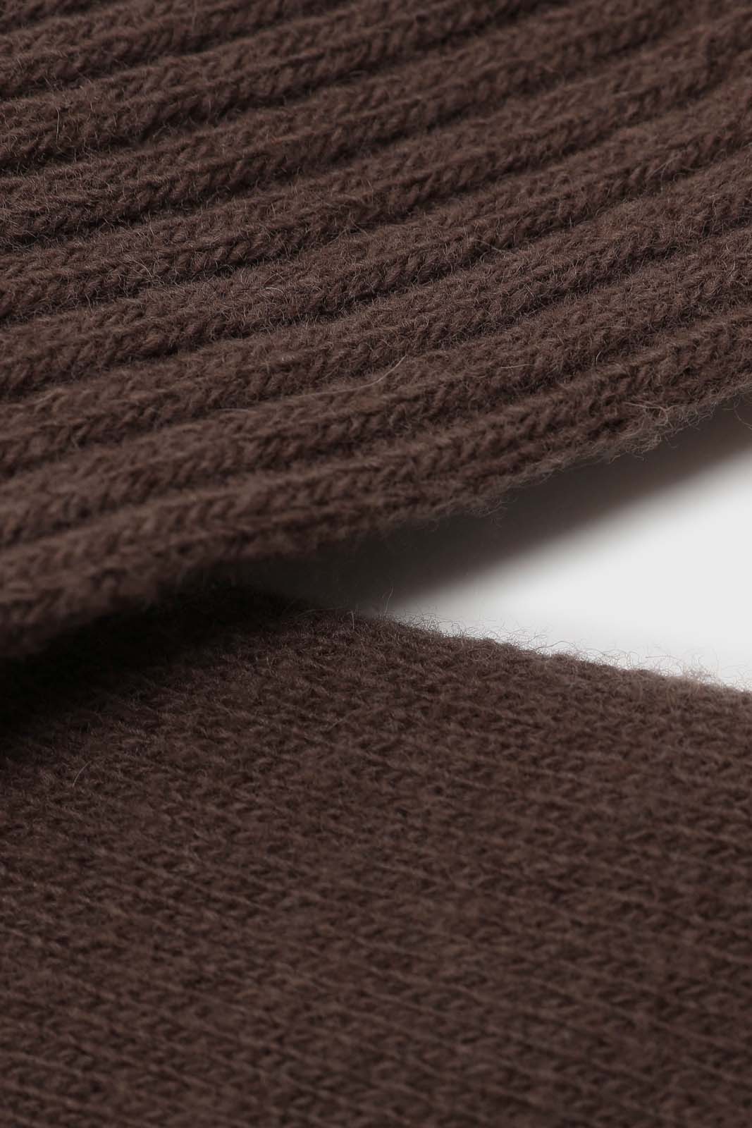 Brown cashmere wool blend socks_2