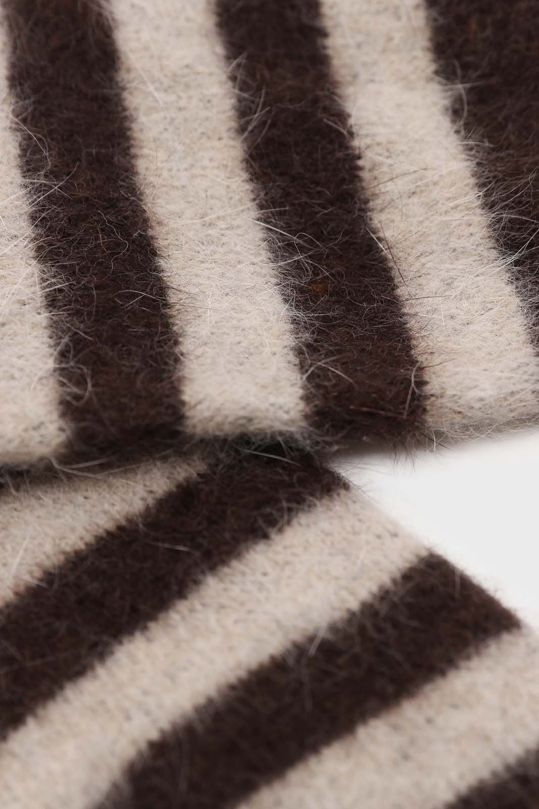 Brown and beige striped angora socks_2