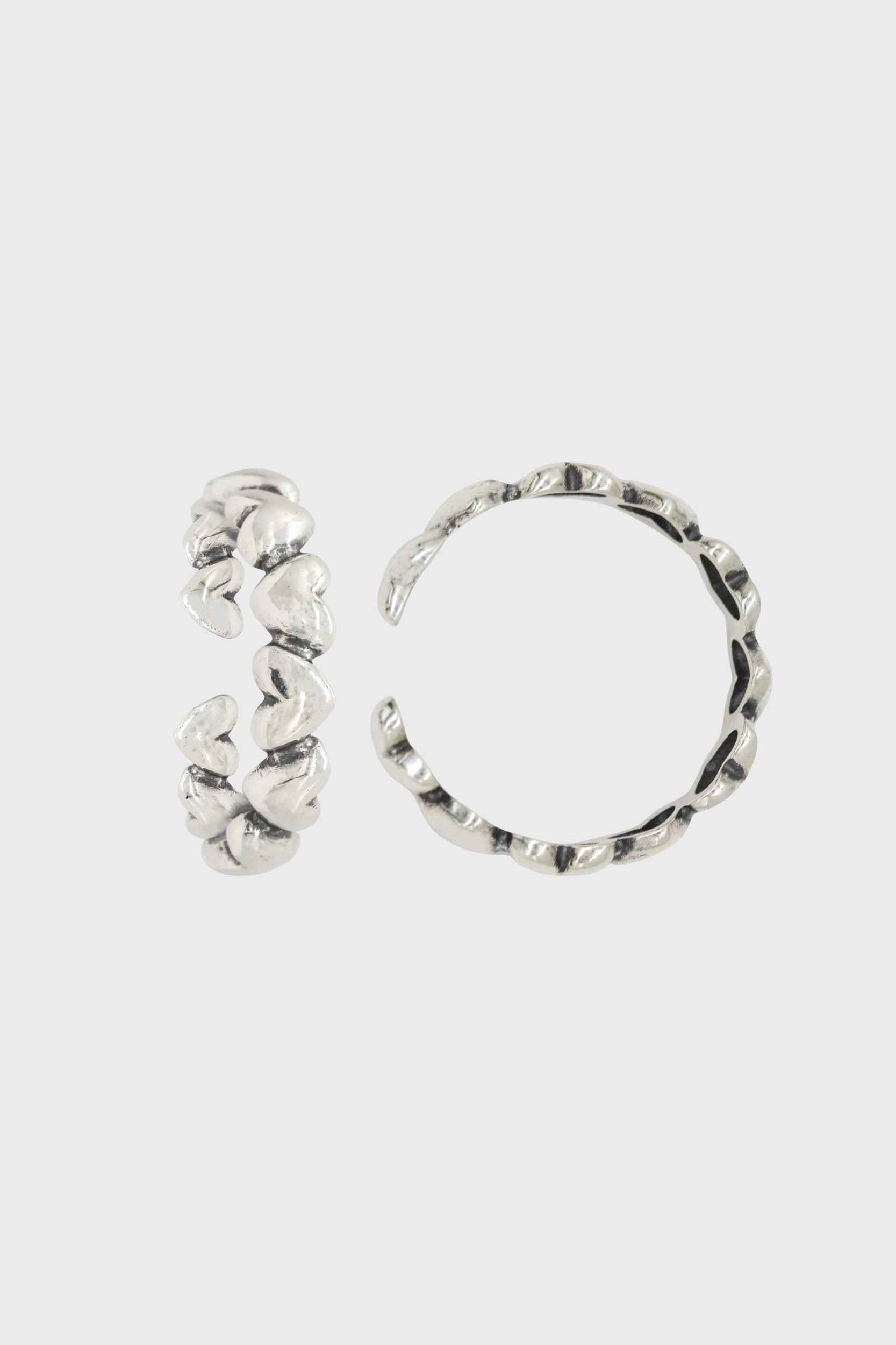 Silver mini hearts ring_1