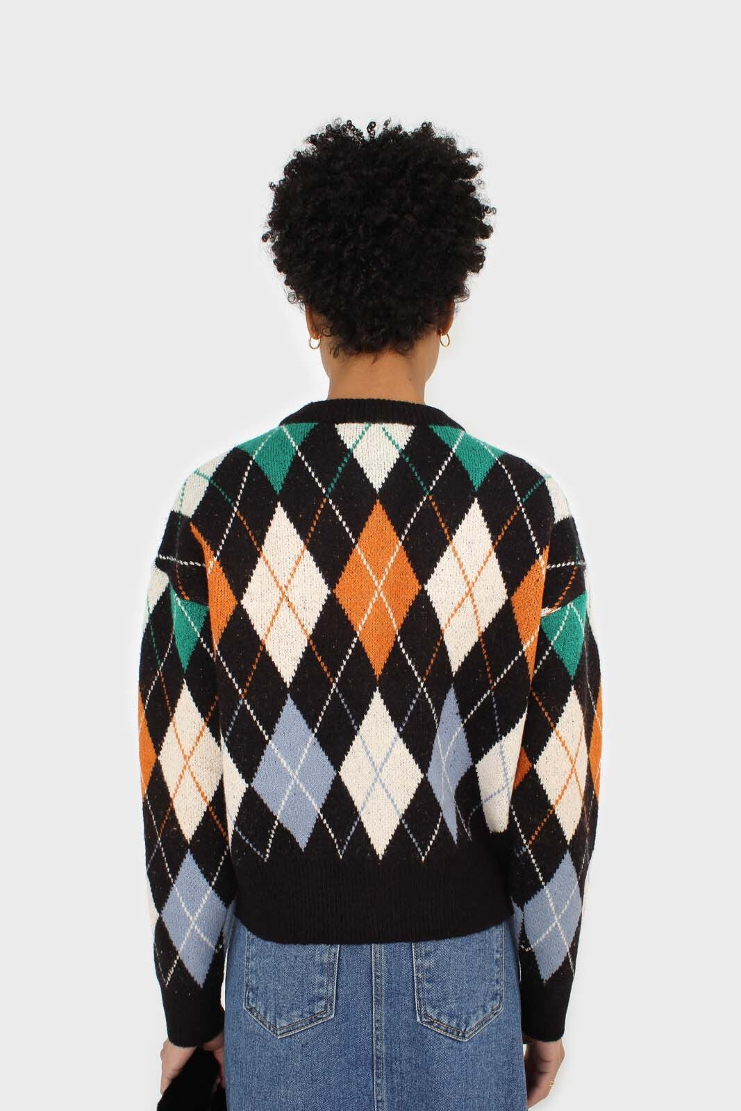 Black and orange argyle cardigan_2
