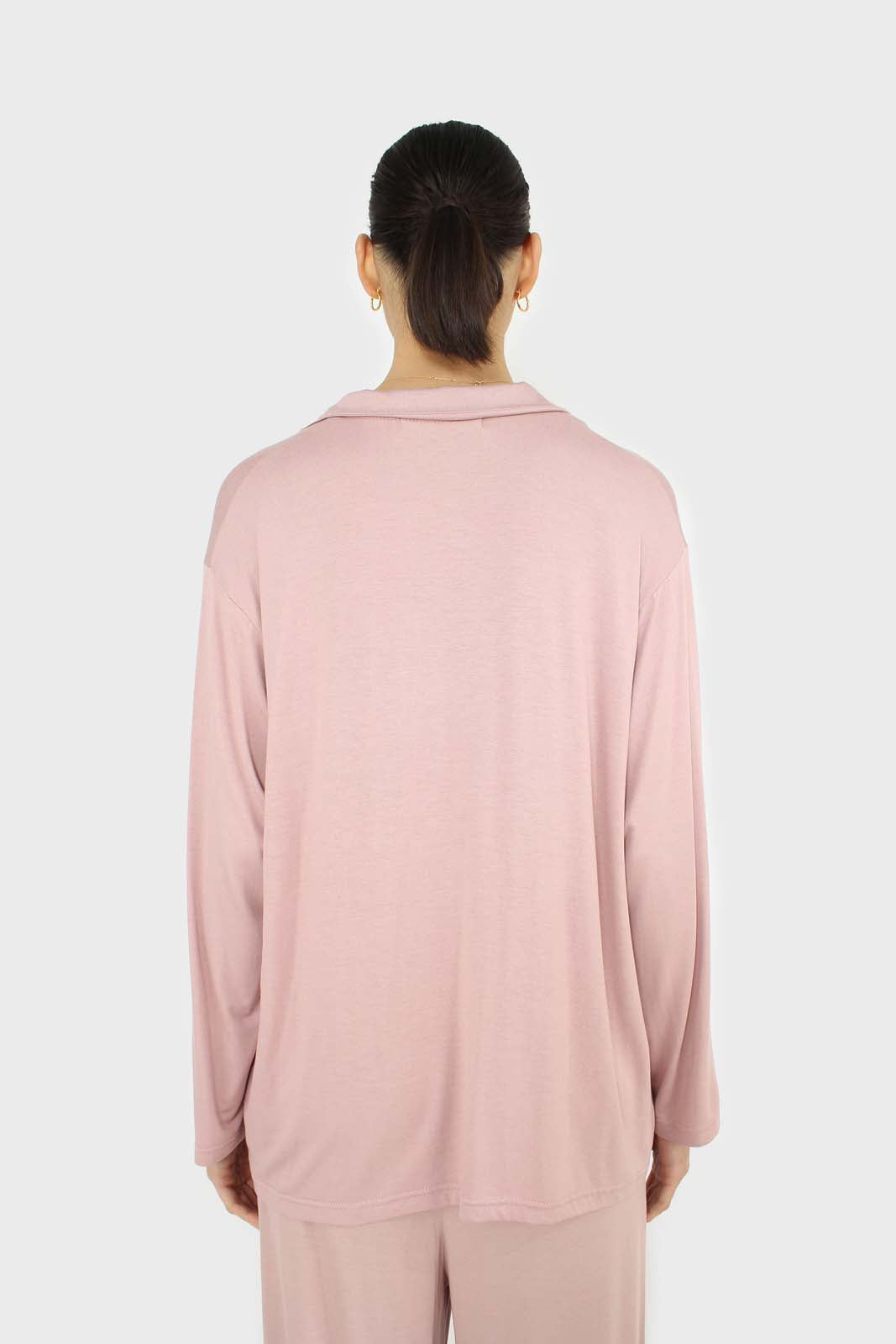 Pink jersey pajama top_5