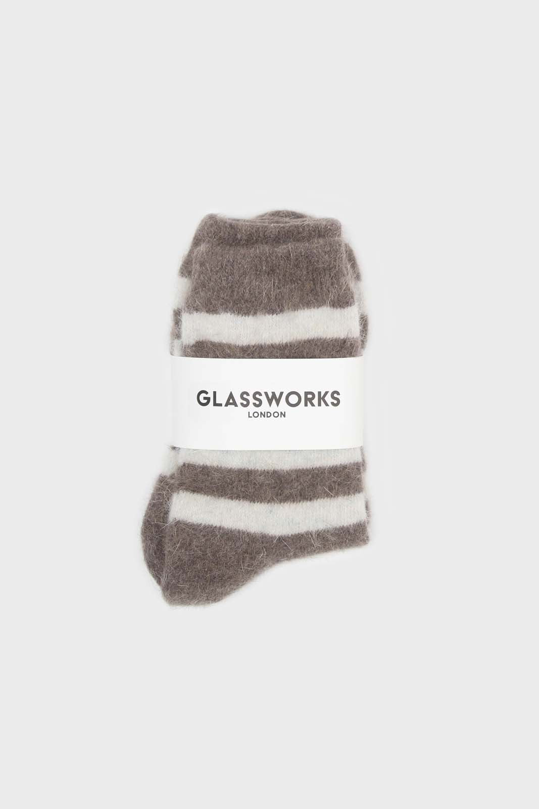 Cocoa and beige striped angora socks_4