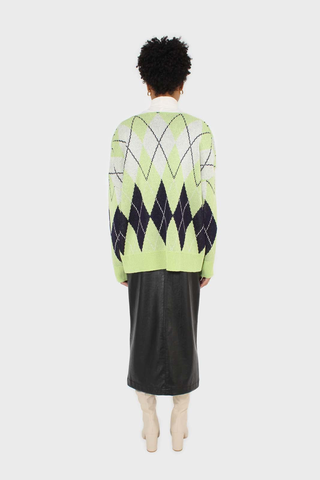 Light green and navy argyle cardigan_5