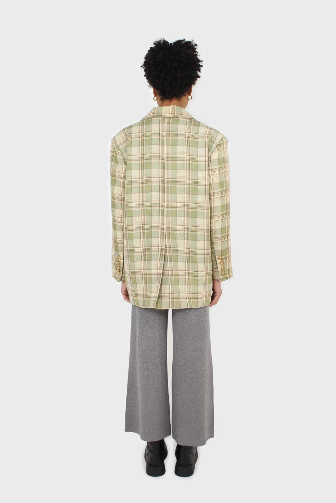 Grey smooth loose fit knit trousers_5