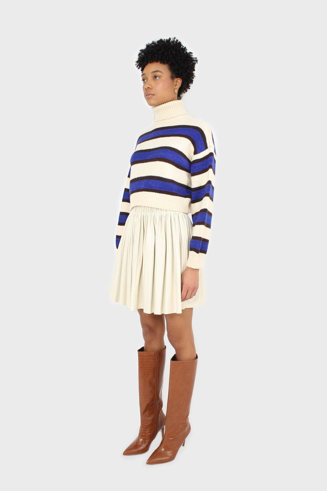 Ivory and cobalt blue bold striped turtleneck jumper_4