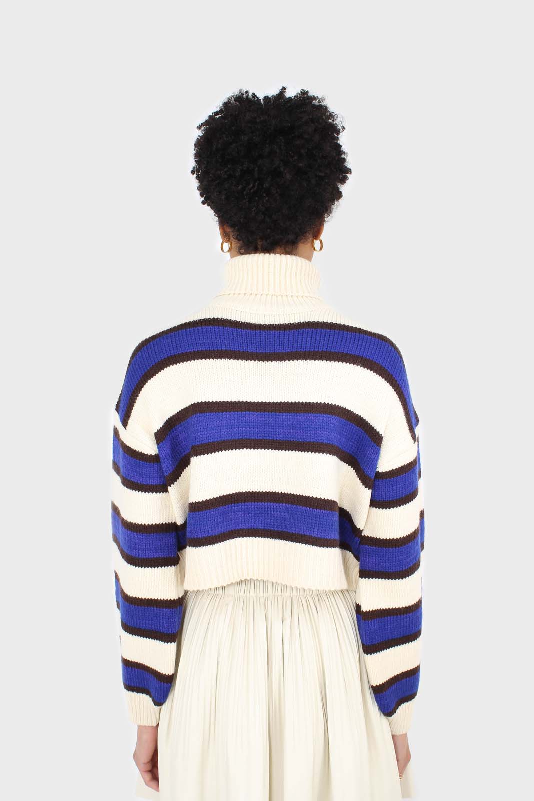 Ivory and cobalt blue bold striped turtleneck jumper_2