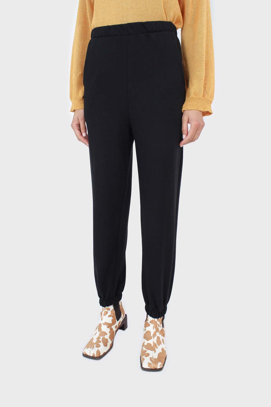 Black loose fit sweatpants_1