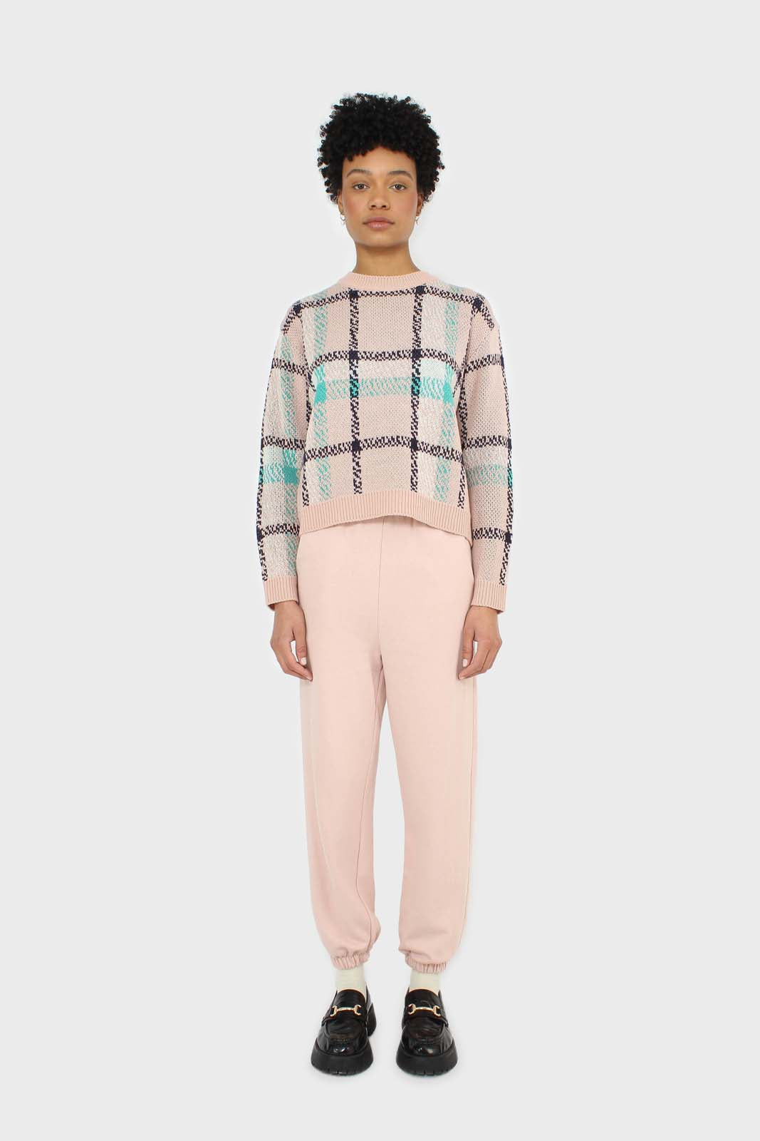 Baby pink loose fit sweatpants_3