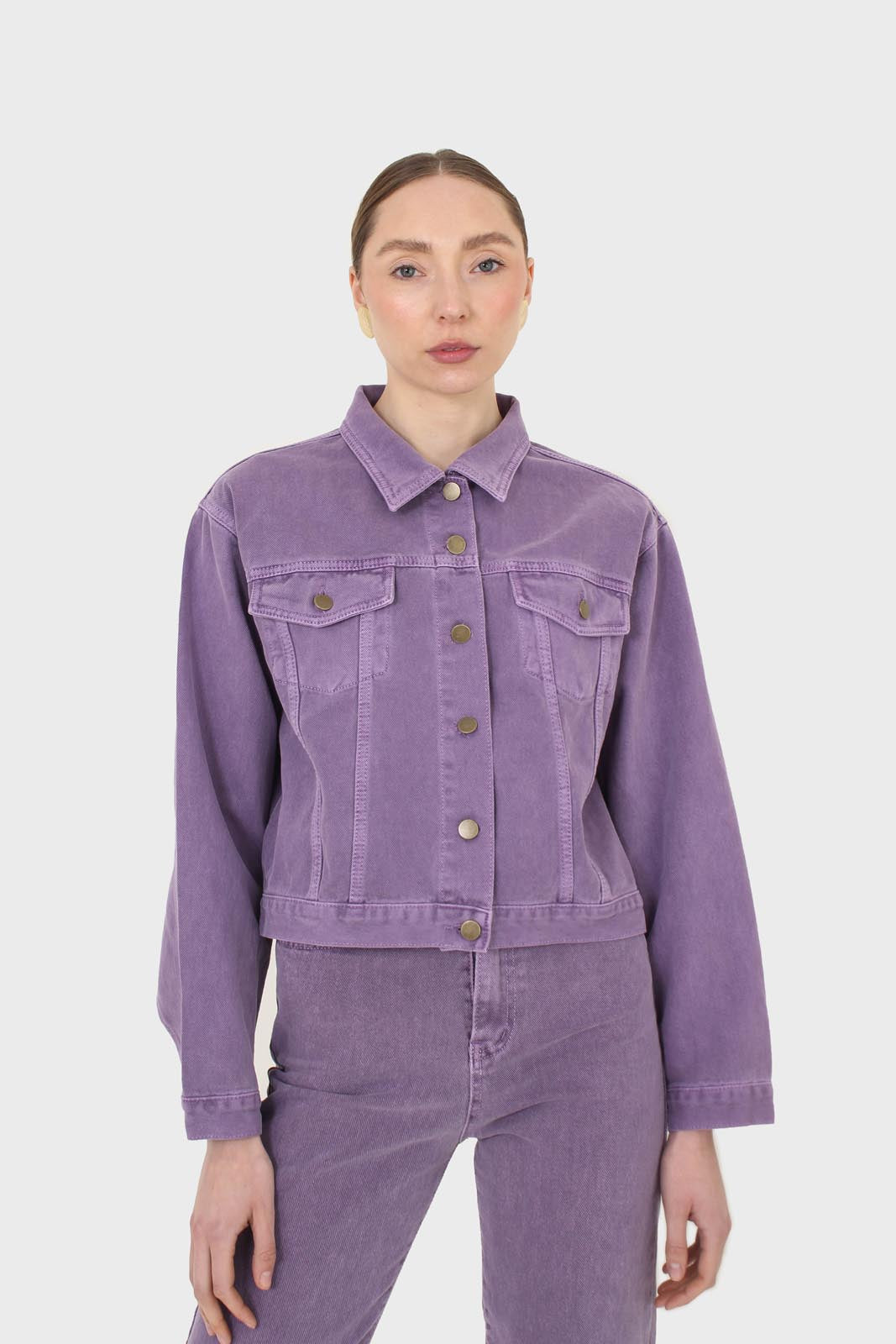 Violet denim jacket - 700_1