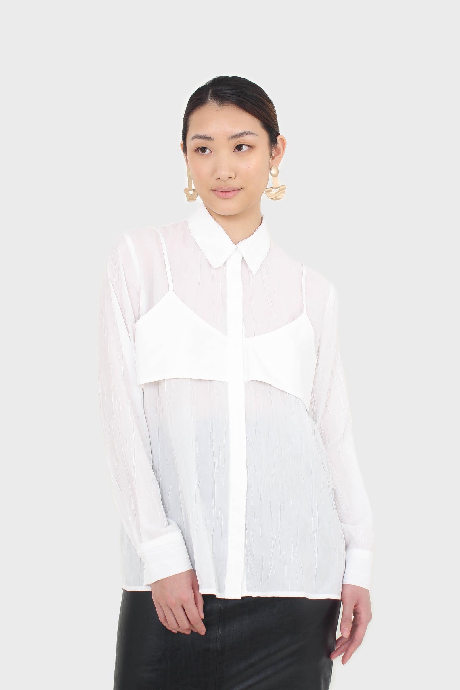 White bustier wrinkle blouse_5