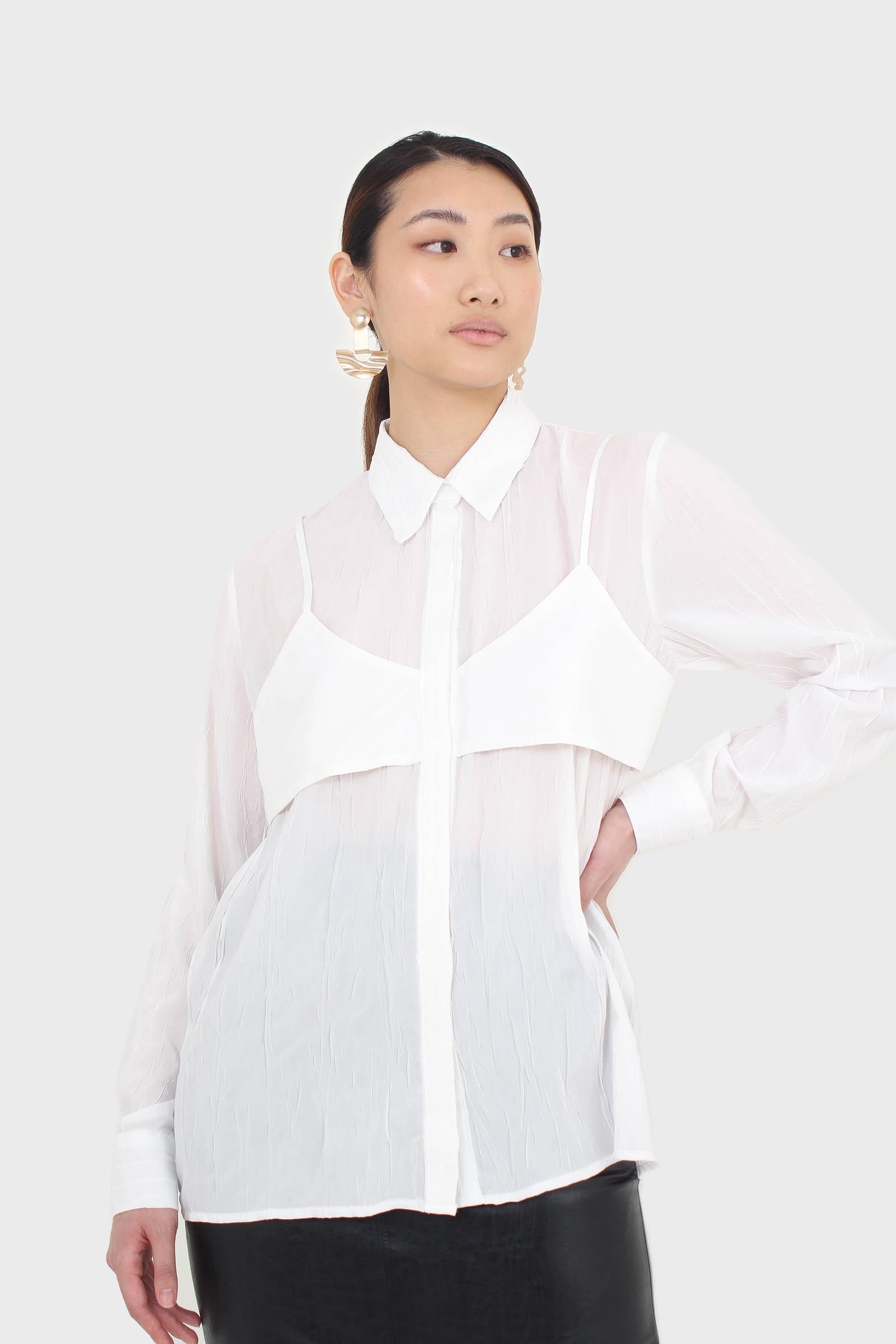 White bustier wrinkle blouse_1