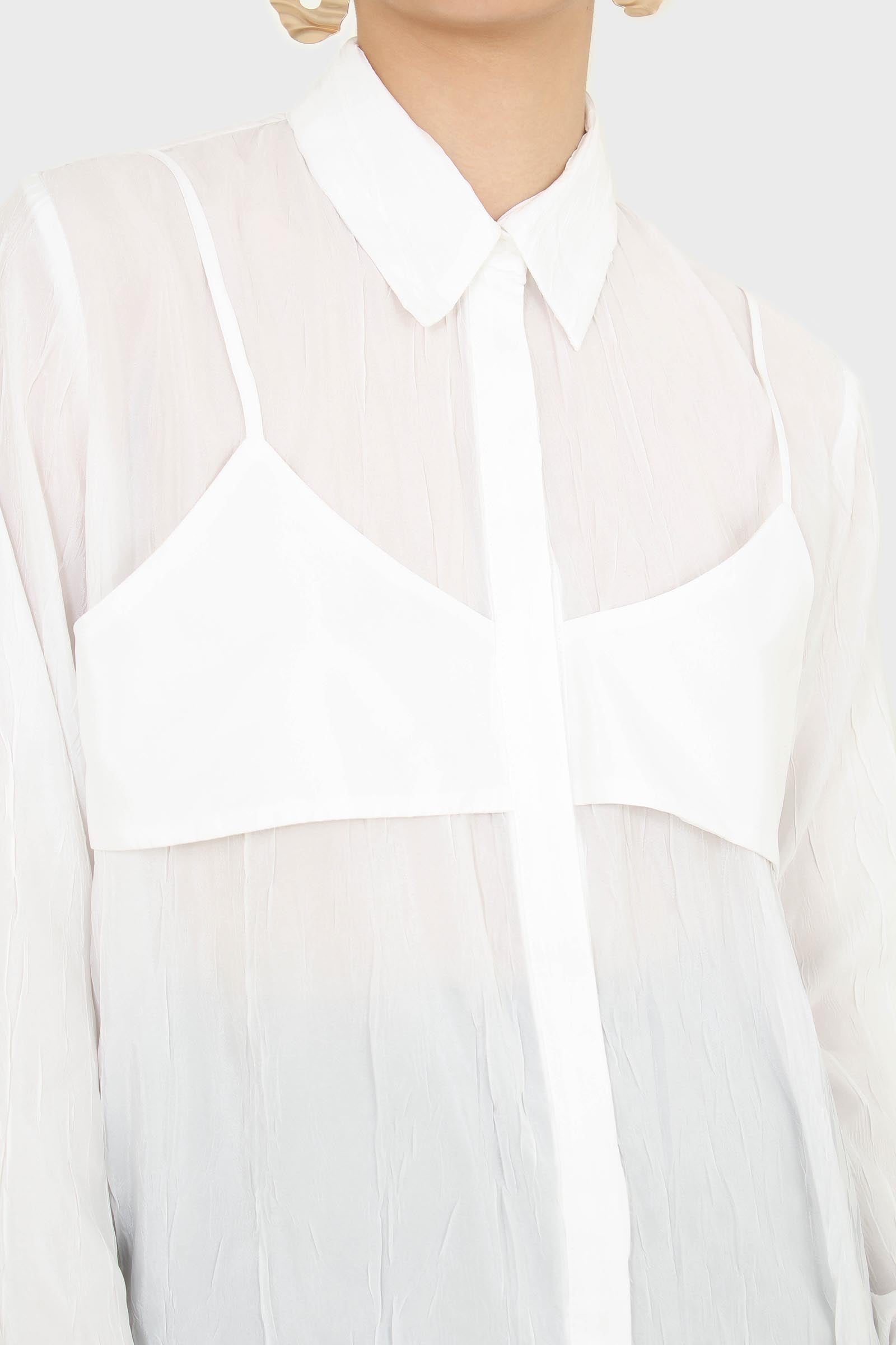 White bustier wrinkle blouse_3