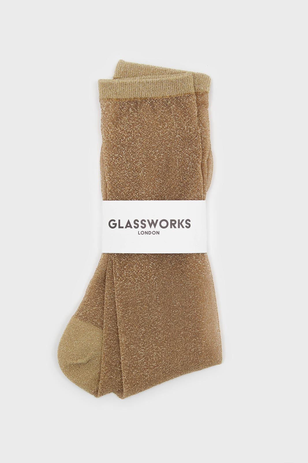 Gold glitter superstar long socks_3