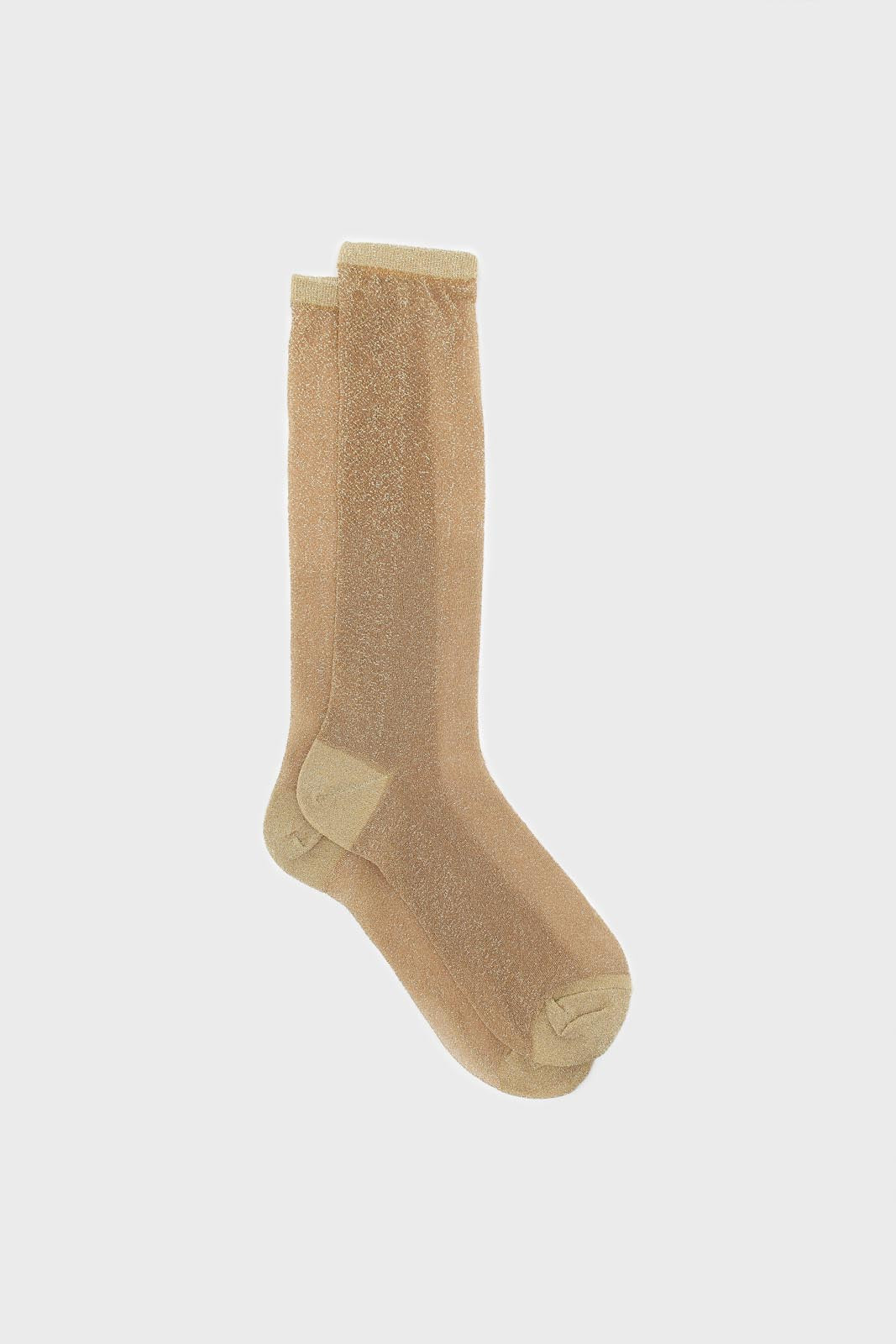 Gold glitter superstar long socks_4