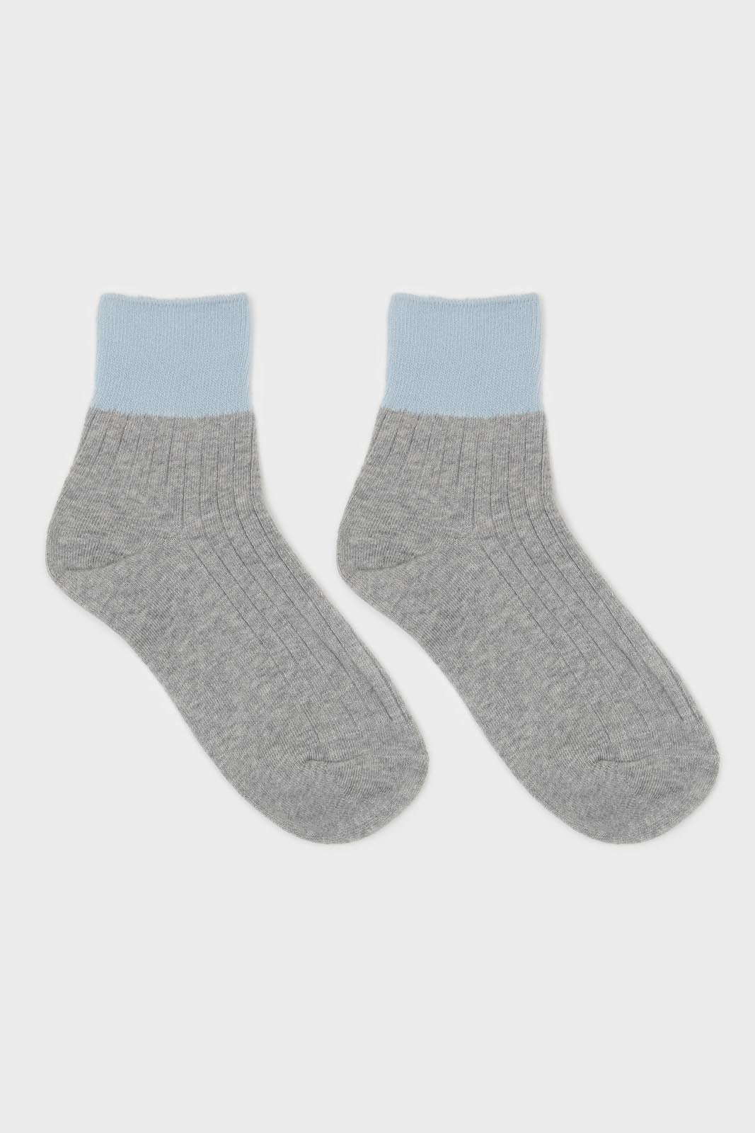 Grey and blue candy colourblock socks_5
