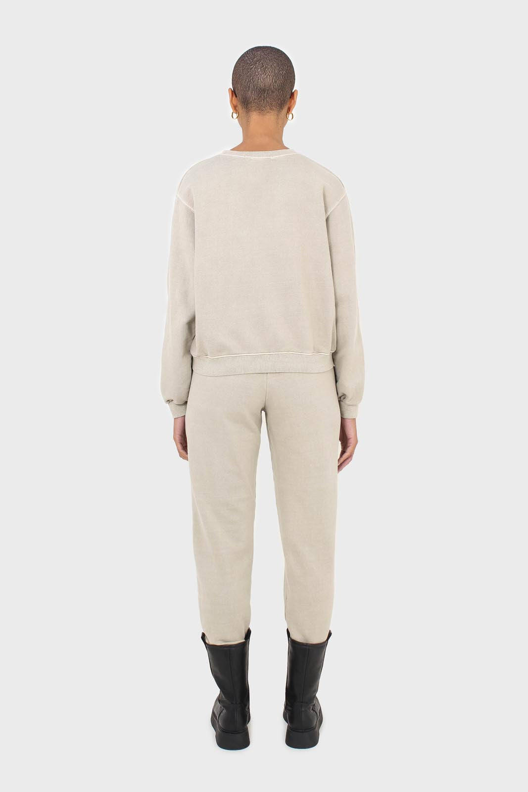 Beige pigment sweatpants_7