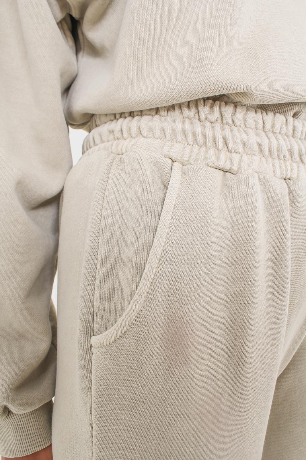 Beige pigment sweatpants_5