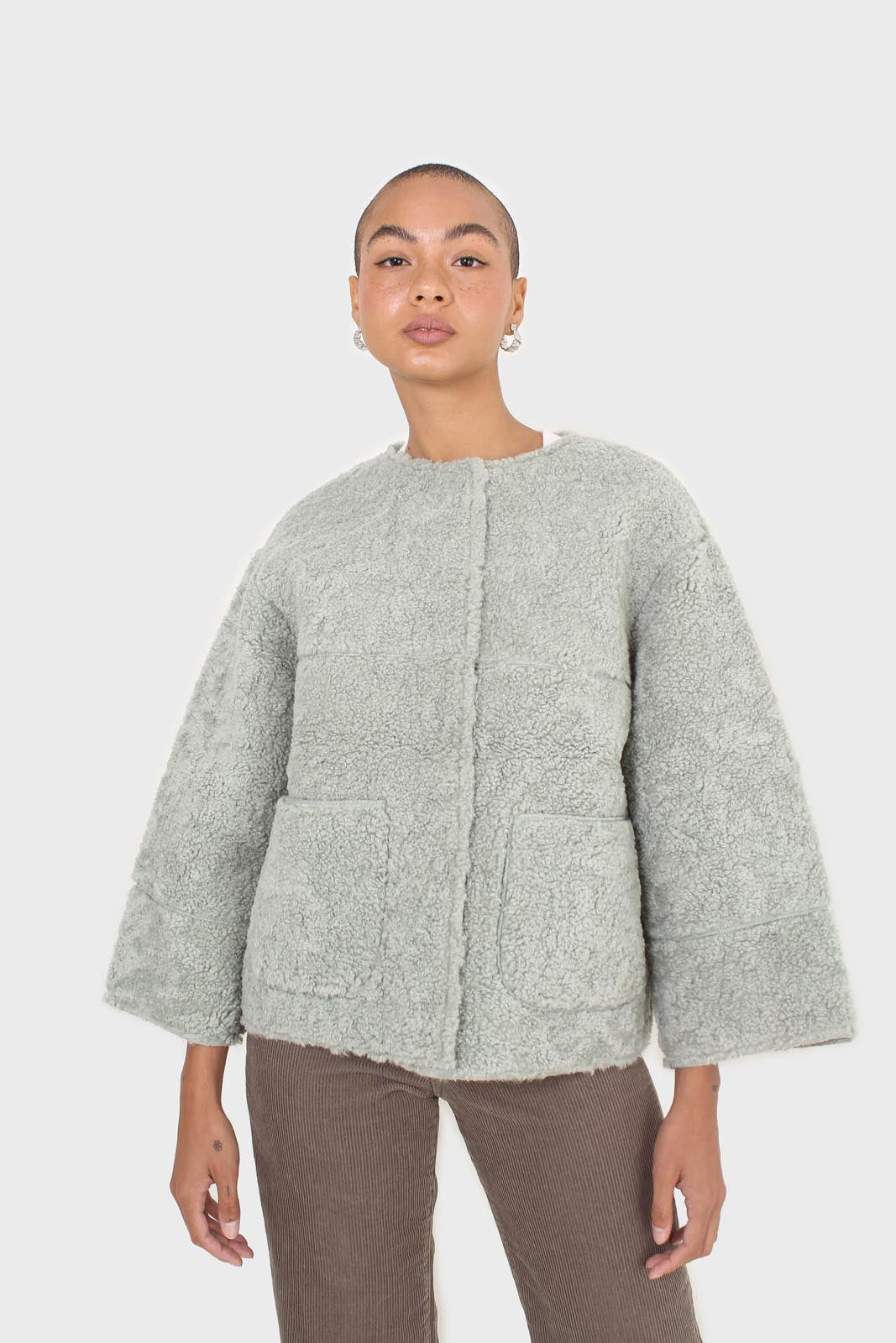 Mint oversized pocket teddy jacket_7