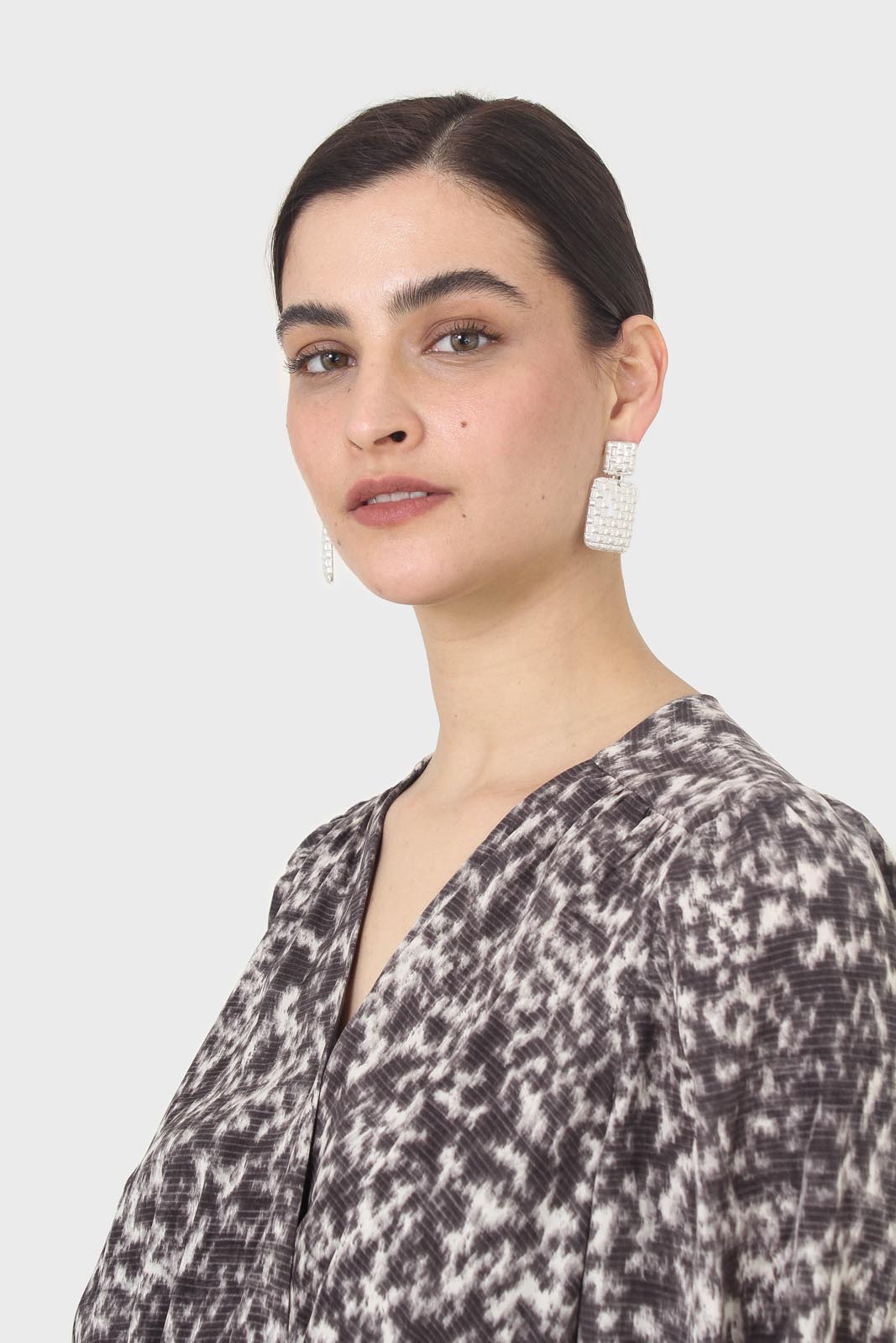 Grey and ivory dapple print maxi dress_9