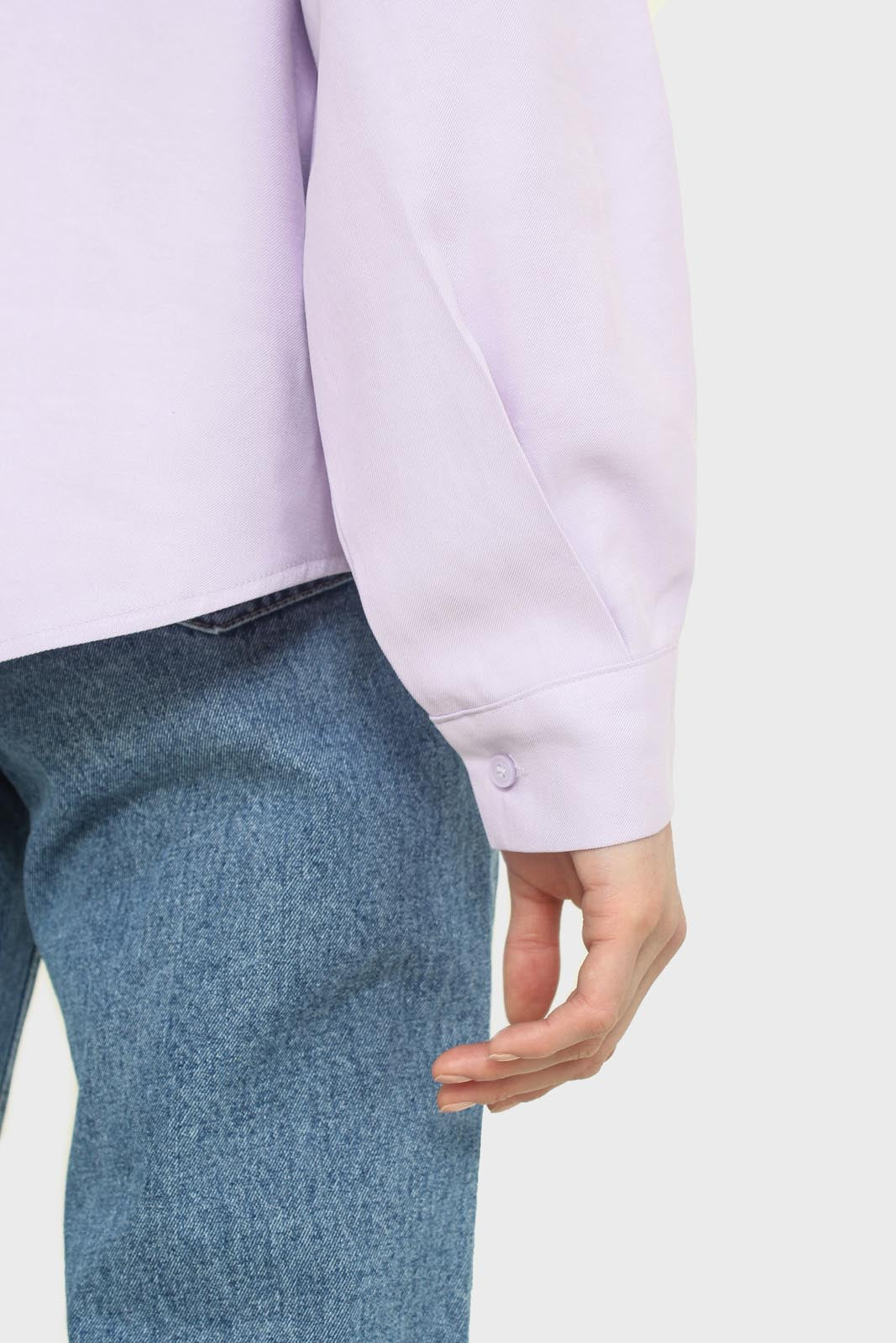 Lilac mock neck collar shirt_9