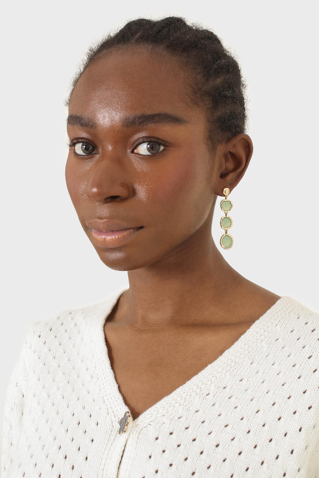 Ivory flower button cardigan_6