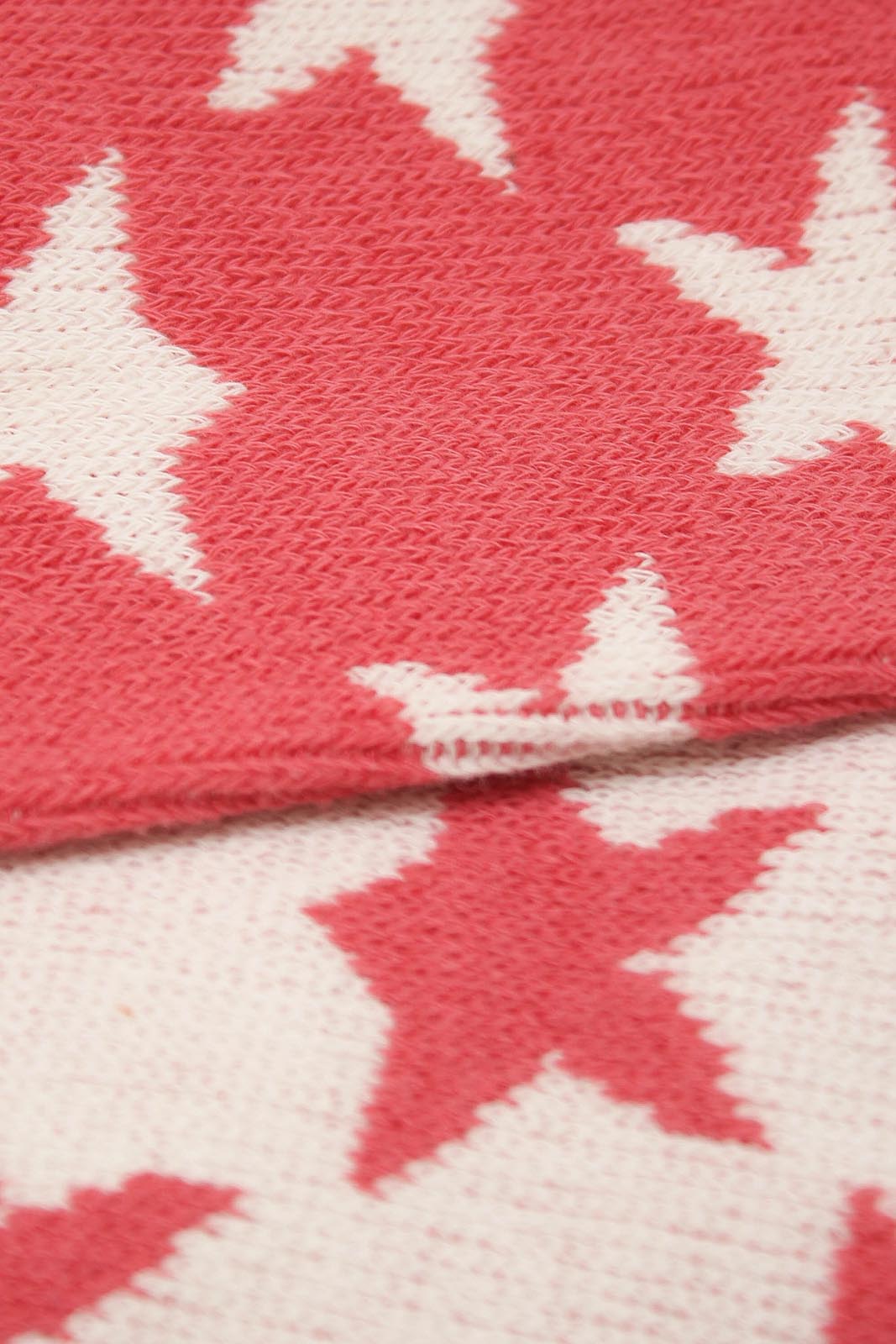 Pink contrast stars socks_2