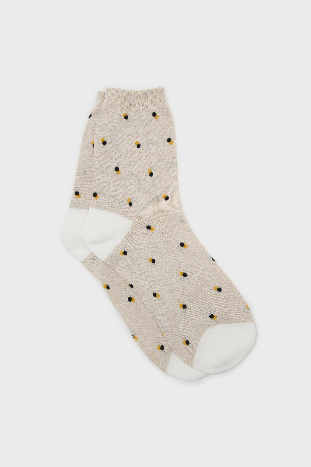 Ivory double dot socks_1