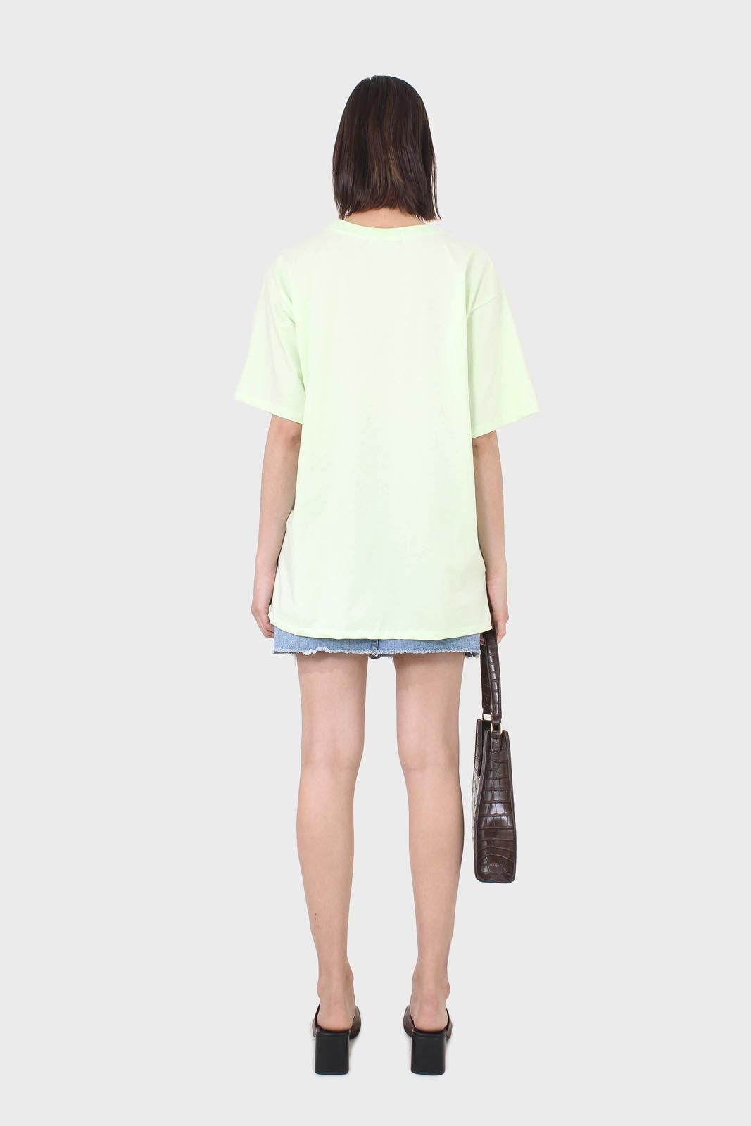 Lime green crew neck short sleeve tee_5