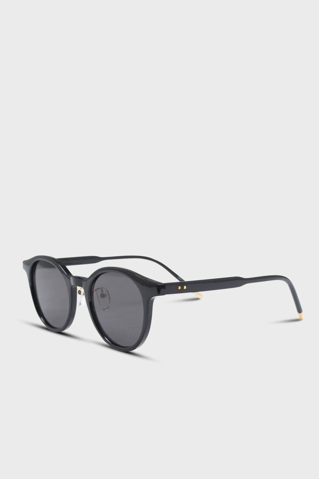 Black classic round sunglasses_3