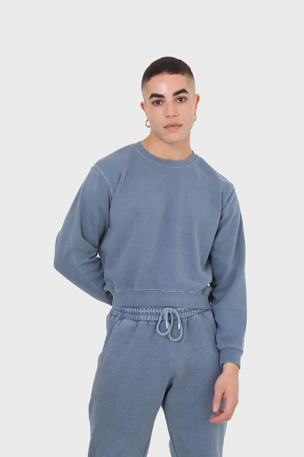 Dusty blue pigment oversized sweatshirt_1