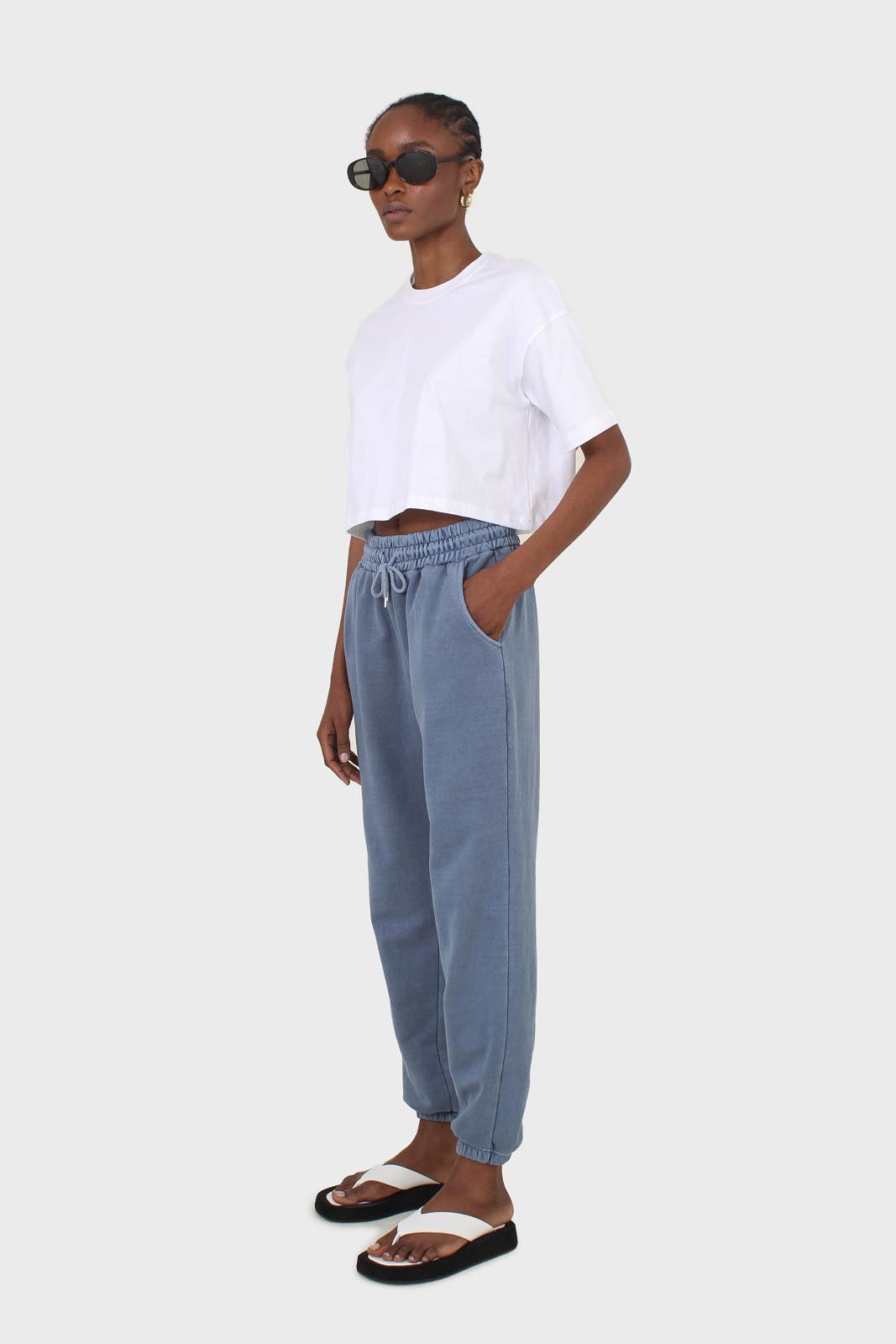 Dusty blue pigment sweatpants_4