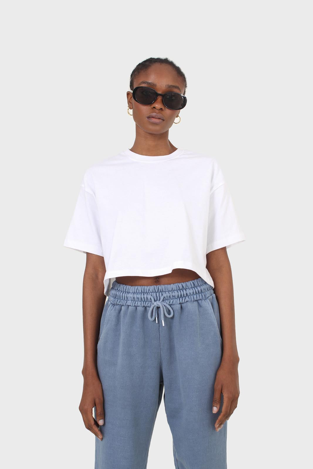 White perfect cropped short sleeve tee_6