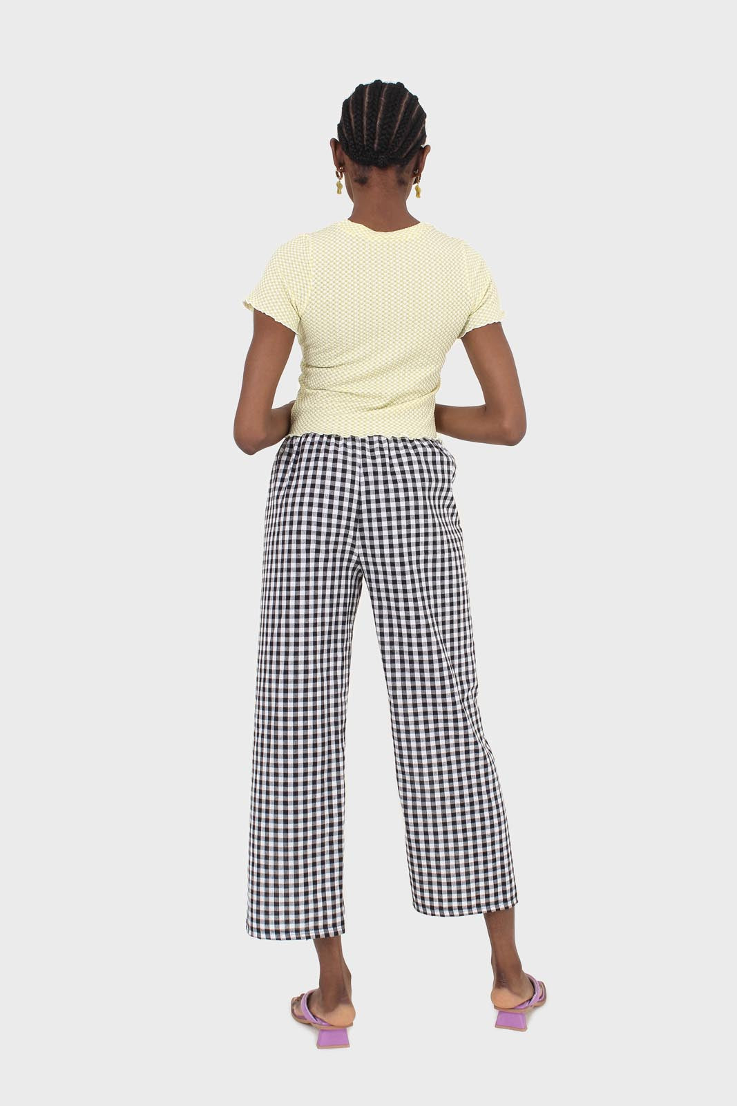 Yellow and ivory lettuce hem top_4