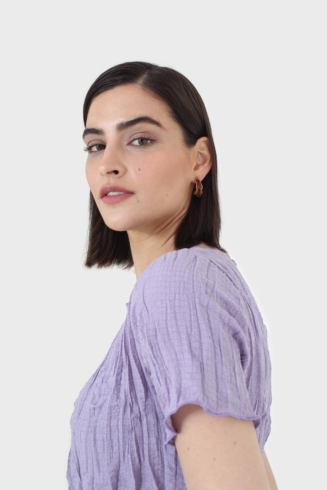 Lilac wrinkled short sleeved tee_10