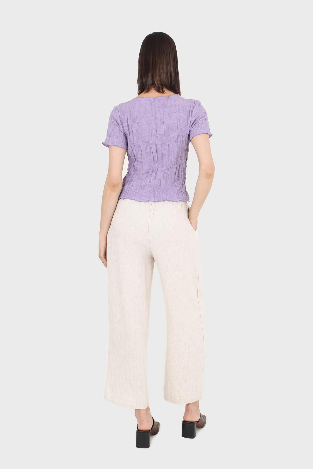Lilac wrinkled short sleeved tee_5
