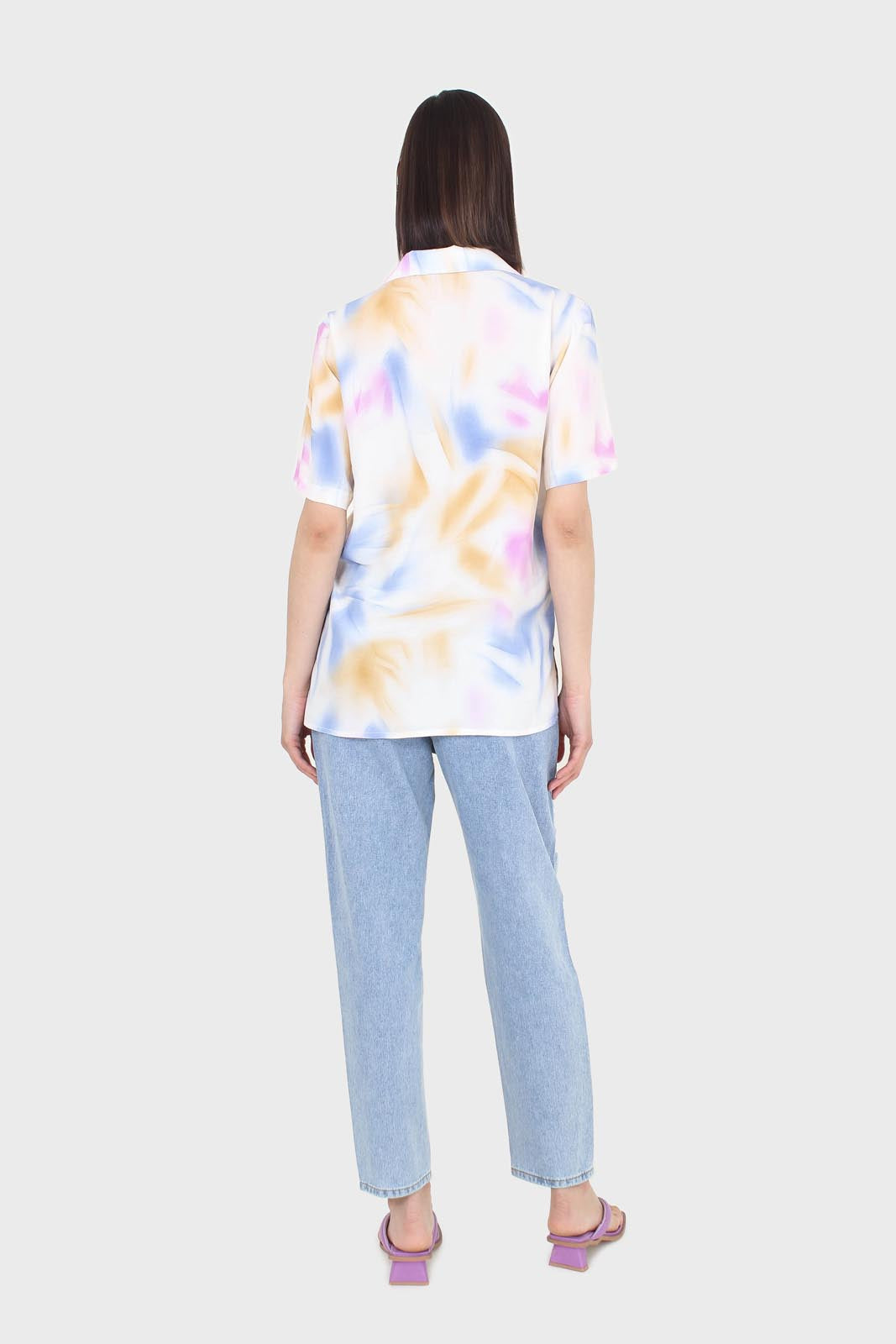 Mid wash pleat front jeans_7