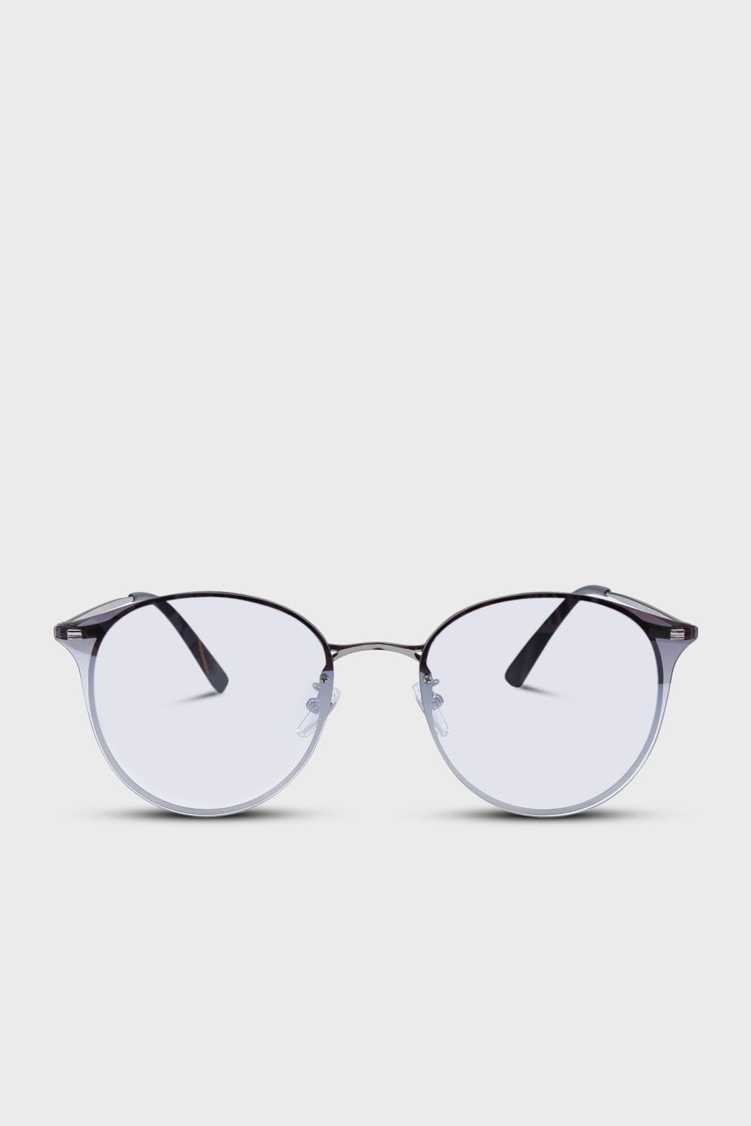 Grey gradient frameless sunglasses_1